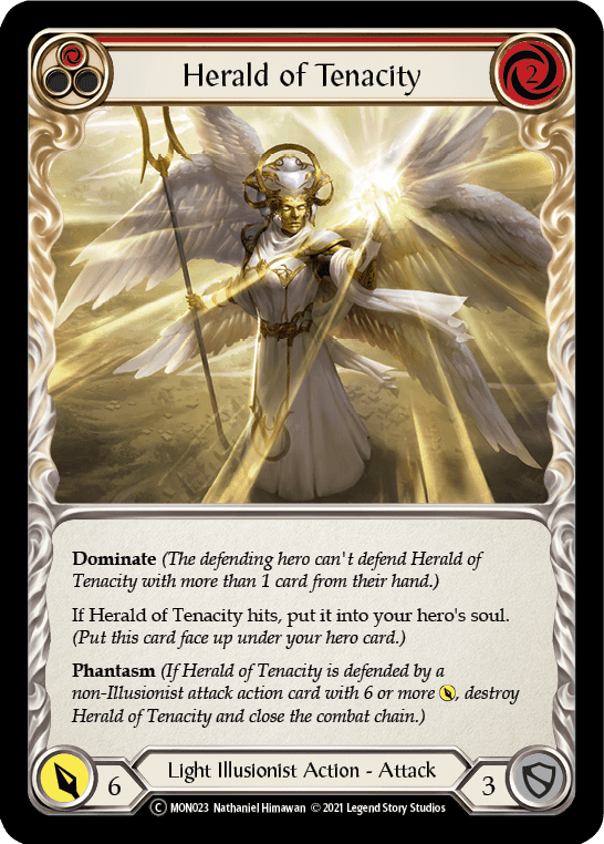 Flesh And Blood Flesh And Blood Single Herald of Tenacity (Red) [U-MON023] Unlimited Normal