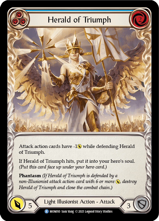 Flesh And Blood Flesh And Blood Single Herald of Triumph (Blue) [MON010] 1st Edition Normal