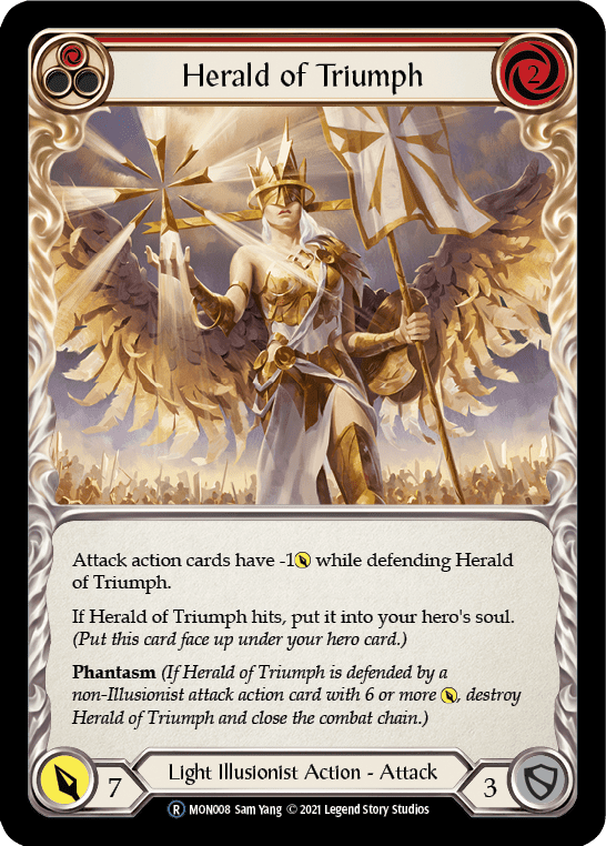 Flesh And Blood Flesh And Blood Single Herald of Triumph (Red) [U-MON008-RF] Unlimited Rainbow Foil