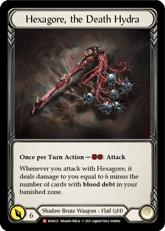 Flesh And Blood Flesh And Blood Single Hexagore, the Death Hydra [MON121] 1st Edition Normal