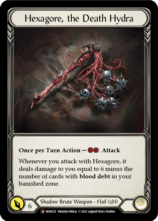 Flesh And Blood Flesh And Blood Single Hexagore, the Death Hydra [U-MON121-RF] Unlimited Rainbow Foil