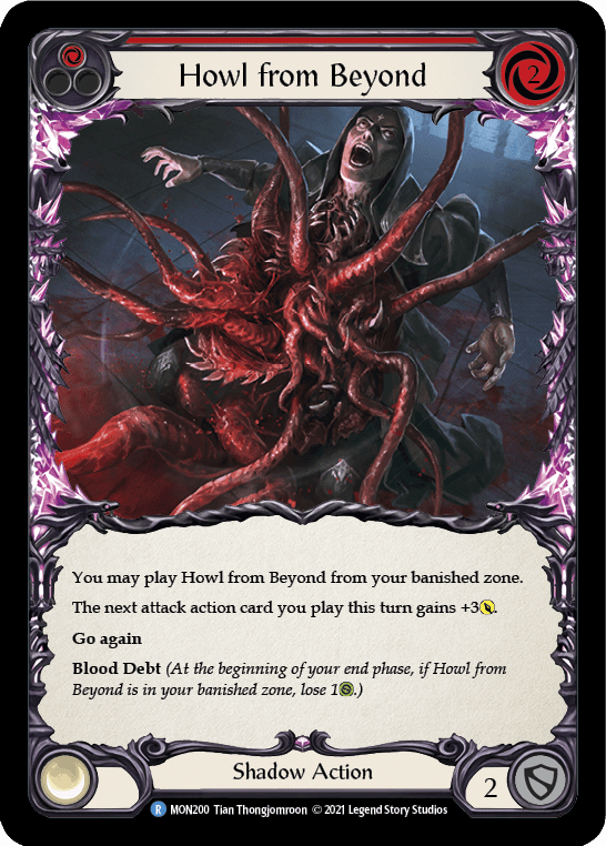 Flesh And Blood Flesh And Blood Single Howl from Beyond (Red) [MON200-RF] 1st Edition Rainbow Foil