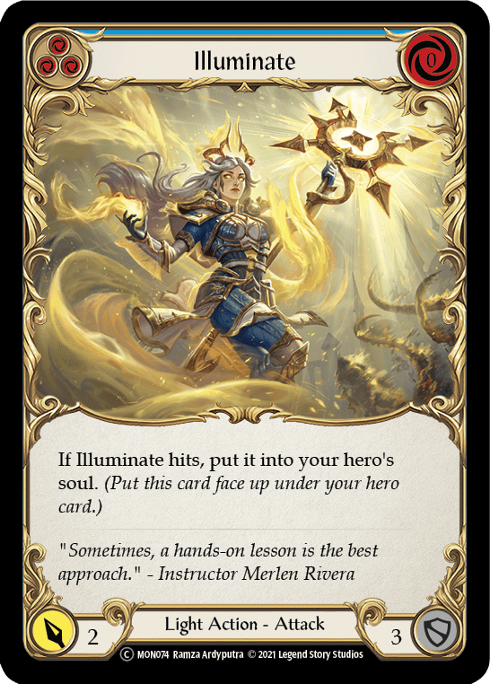 Flesh And Blood Flesh And Blood Single Illuminate (Blue) [U-MON074-RF] Unlimited Rainbow Foil