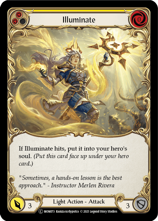 Flesh And Blood Flesh And Blood Single Illuminate (Yellow) [U-MON073-RF] Unlimited Rainbow Foil