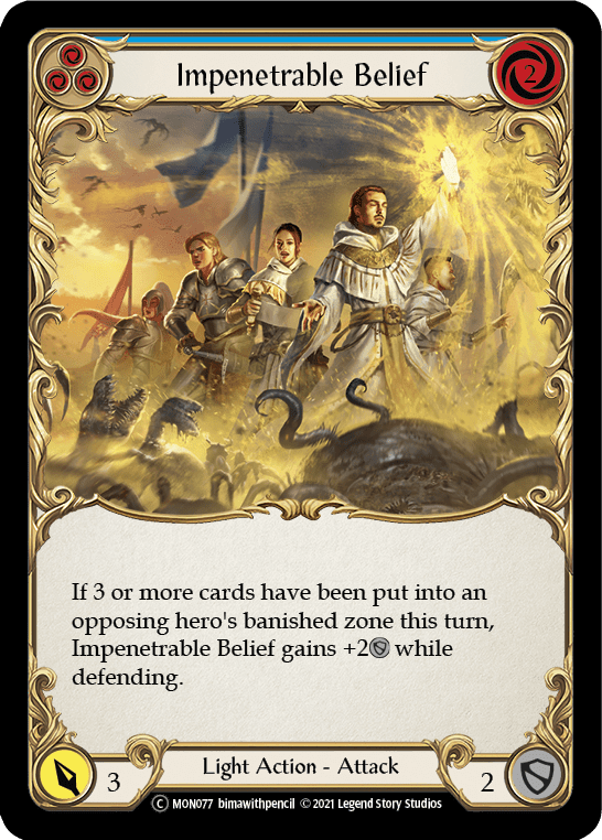 Flesh And Blood Flesh And Blood Single Impenetrable Belief (Blue) [U-MON077] Unlimited Normal