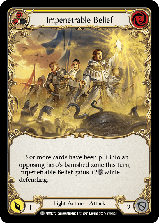 Flesh And Blood Flesh And Blood Single Impenetrable Belief (Yellow) [MON076] 1st Edition Normal