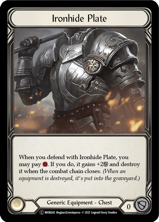 Flesh And Blood Flesh And Blood Single Ironhide Plate [U-MON242] Unlimited Normal