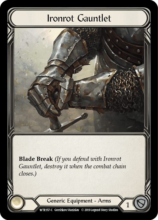Flesh And Blood Flesh And Blood Single Ironrot Gauntlet [WTR157-C] Alpha Print Cold Foil