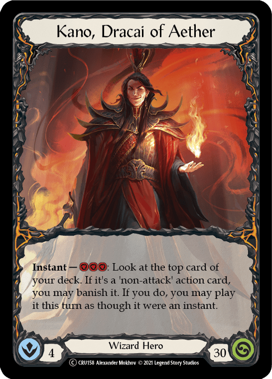 Flesh And Blood Flesh And Blood Single Kano, Dracai of Aether [U-CRU158] Unlimited Normal