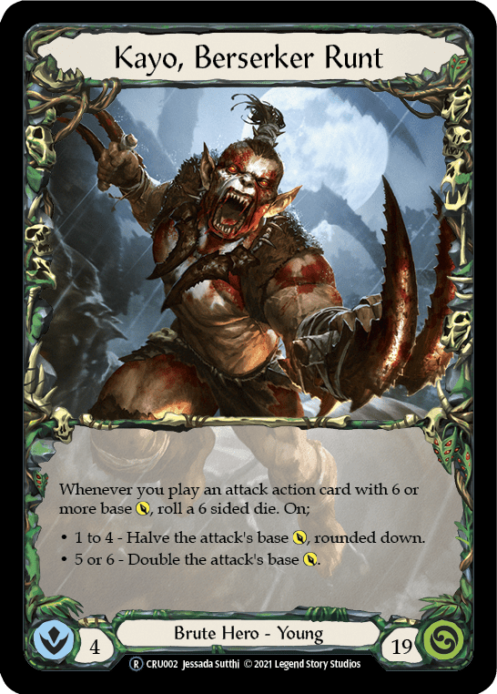 Flesh And Blood Flesh And Blood Single Kayo, Berserker Runt [U-CRU002-RF] Unlimited Rainbow Foil