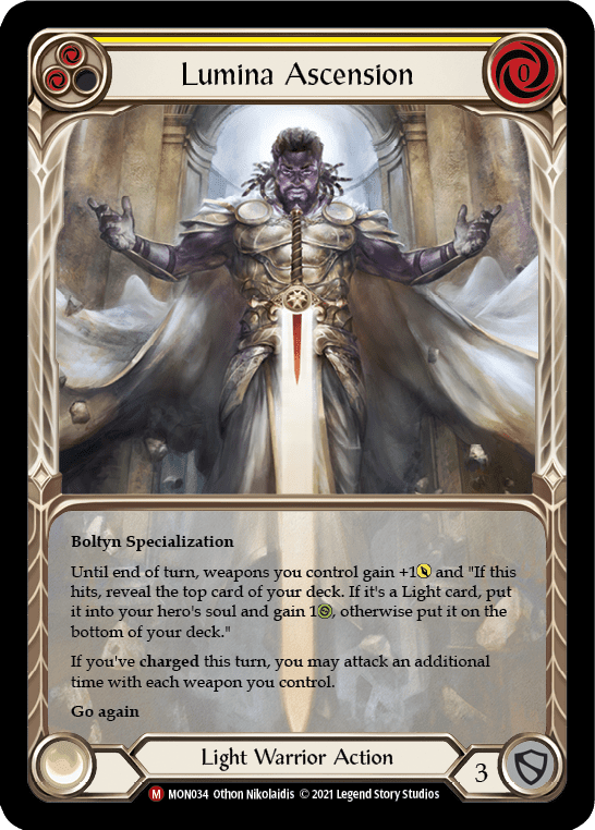Flesh And Blood Flesh And Blood Single Lumina Ascension [MON034-EA] 1st Edition Rainbow Foil