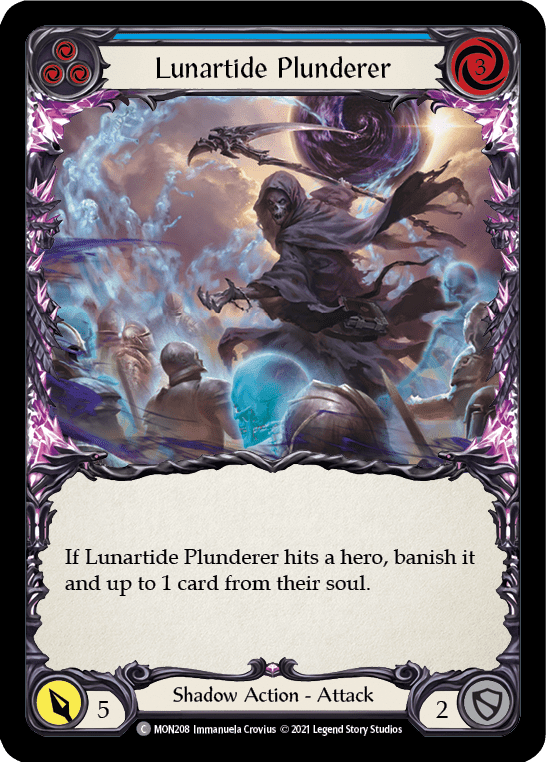 Flesh And Blood Flesh And Blood Single Lunartide Plunderer (Blue) [MON208] 1st Edition Normal