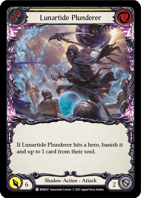 Flesh And Blood Flesh And Blood Single Lunartide Plunderer (Yellow) [MON207-RF] 1st Edition Rainbow Foil
