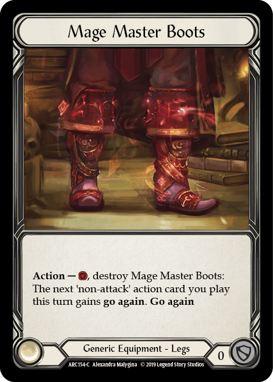 Flesh And Blood Flesh And Blood Single Mage Master Boots [ARC154-C] 1st Edition Cold Foil