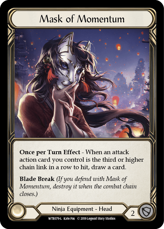 Flesh And Blood Flesh And Blood Single Mask of Momentum [WTR079-L] Alpha Print Cold Foil