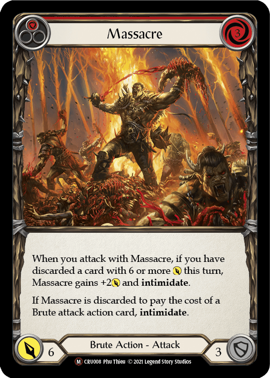 Flesh And Blood Flesh And Blood Single Massacre [U-CRU008-RF] Unlimited Rainbow Foil