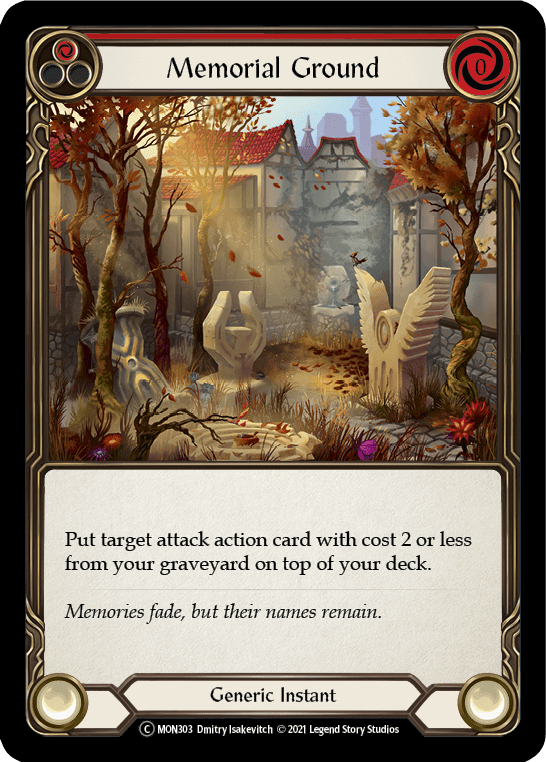 Flesh And Blood Flesh And Blood Single Memorial Ground (Red) [U-MON303] Unlimited Normal