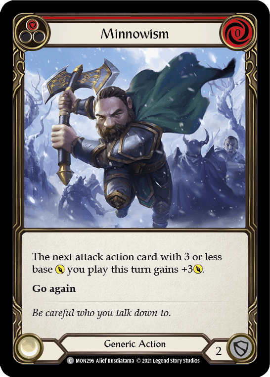 Flesh And Blood Flesh And Blood Single Minnowism (Red) [MON296-RF] 1st Edition Rainbow Foil