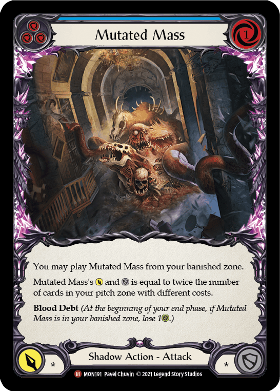 Flesh And Blood Flesh And Blood Single Mutated Mass [MON191-RF] 1st Edition Rainbow Foil