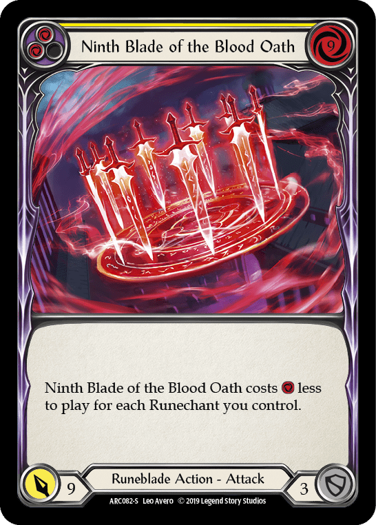 Flesh And Blood Flesh And Blood Single Ninth Blade of the Blood Oath [ARC082-S] 1st Edition Normal