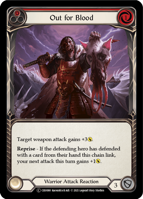 Flesh And Blood Flesh And Blood Single Out for Blood (Red) [U-CRU088-RF] Unlimited Rainbow Foil