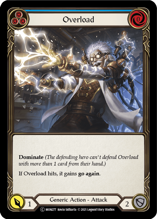 Flesh And Blood Flesh And Blood Single Overload (Blue) [U-MON277-RF] Unlimited Rainbow Foil
