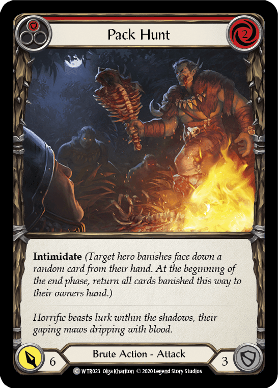 Flesh And Blood Flesh And Blood Single Pack Hunt (Red) [U-WTR023] Unlimited Normal