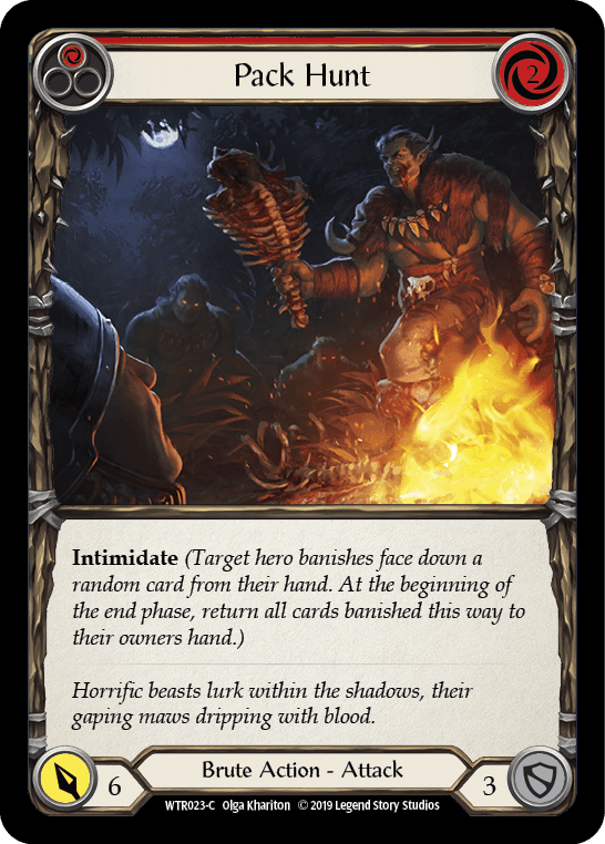 Flesh And Blood Flesh And Blood Single Pack Hunt (Red) [WTR023-C] Alpha Print Normal
