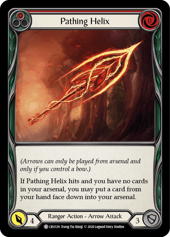 Flesh And Blood Flesh And Blood Single Pathing Helix (Red) [CRU129] 1st Edition Rainbow Foil