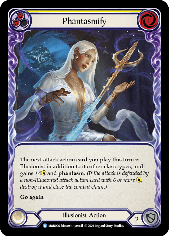 Flesh And Blood Flesh And Blood Single Phantasmify (Yellow) [MON096-RF] 1st Edition Rainbow Foil