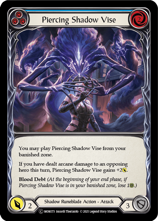 Flesh And Blood Flesh And Blood Single Piercing Shadow Vise (Blue) [U-MON173] Unlimited Normal