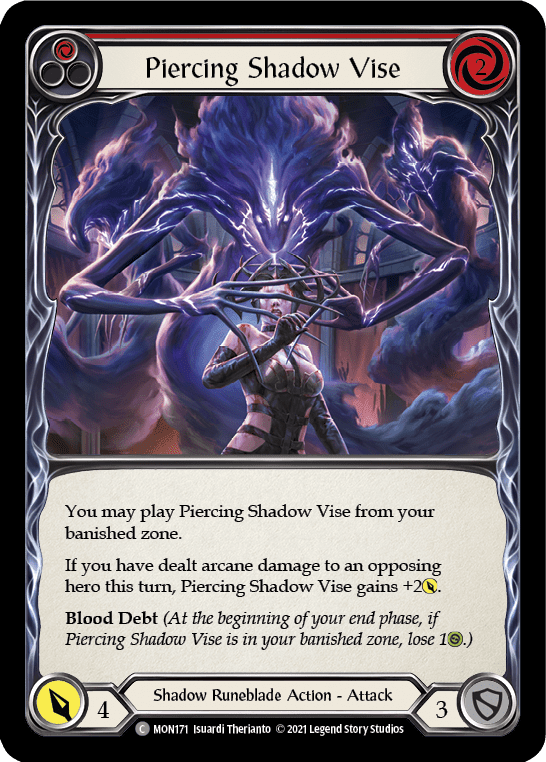 Flesh And Blood Flesh And Blood Single Piercing Shadow Vise (Red) [MON171] 1st Edition Normal