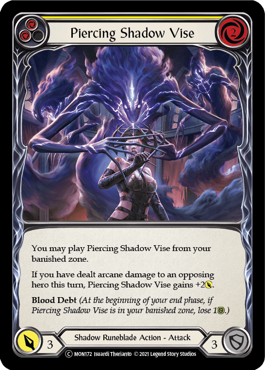 Flesh And Blood Flesh And Blood Single Piercing Shadow Vise (Yellow) [U-MON172-RF] Unlimited Rainbow Foil