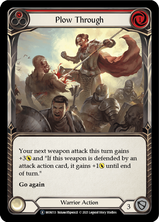 Flesh And Blood Flesh And Blood Single Plow Through (Red) [U-MON113-RF] Unlimited Rainbow Foil