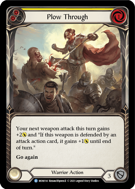 Flesh And Blood Flesh And Blood Single Plow Through (Yellow) [MON114] 1st Edition Normal