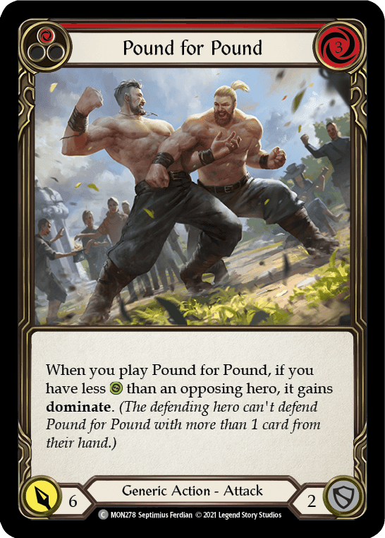 Flesh And Blood Flesh And Blood Single Pound for Pound (Red) [MON278] 1st Edition Normal