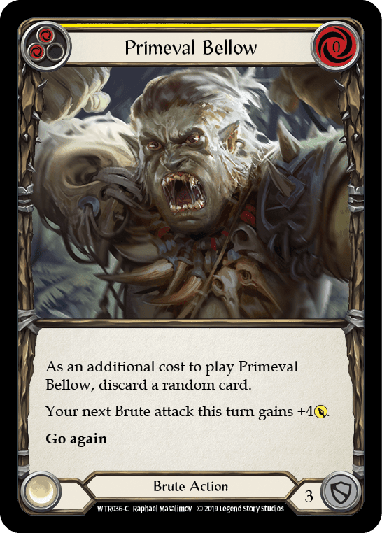 Flesh And Blood Flesh And Blood Single Primeval Bellow (Yellow) [WTR036-C] Alpha Print Rainbow Foil