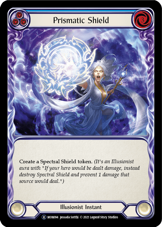 Flesh And Blood Flesh And Blood Single Prismatic Shield (Blue) [U-MON094] Unlimited Normal