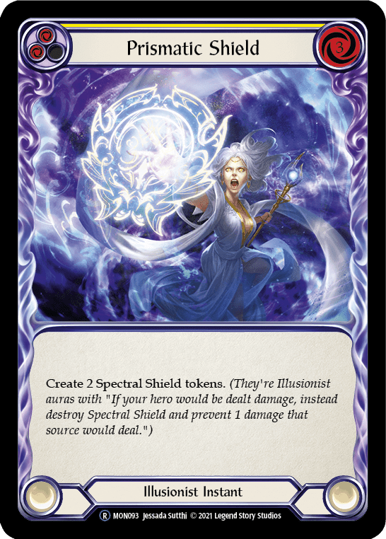 Flesh And Blood Flesh And Blood Single Prismatic Shield (Yellow) [U-MON093] Unlimited Normal