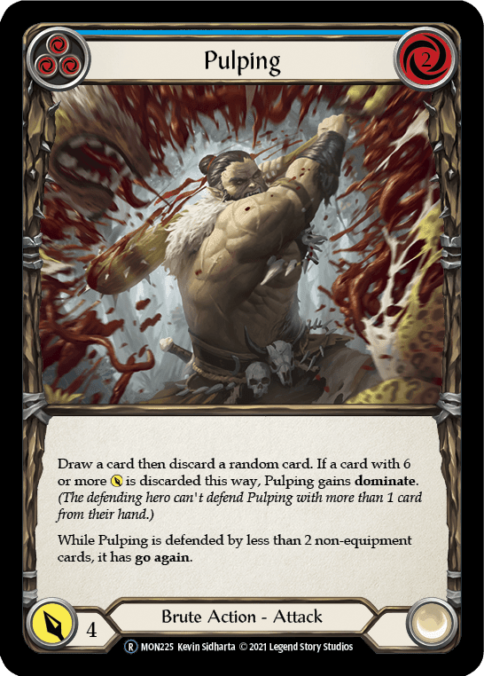 Flesh And Blood Flesh And Blood Single Pulping (Blue) [U-MON225-RF] Unlimited Rainbow Foil