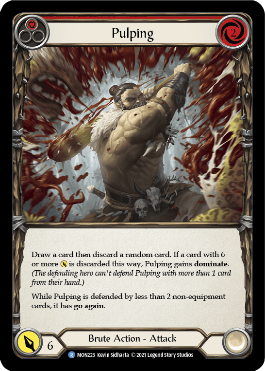 Flesh And Blood Flesh And Blood Single Pulping (Red) [MON223] 1st Edition Normal