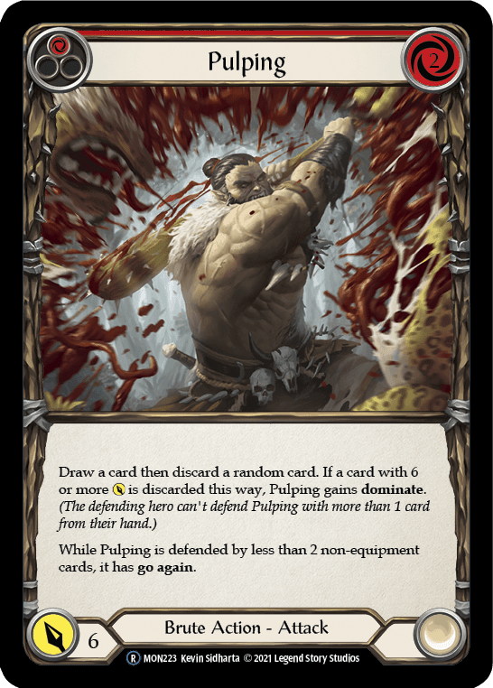 Flesh And Blood Flesh And Blood Single Pulping (Red) [U-MON223-RF] Unlimited Rainbow Foil