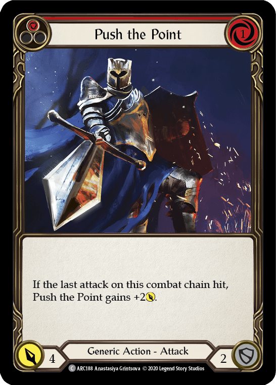 Flesh And Blood Flesh And Blood Single Push the Point (Red) [U-ARC188] Unlimited Rainbow Foil