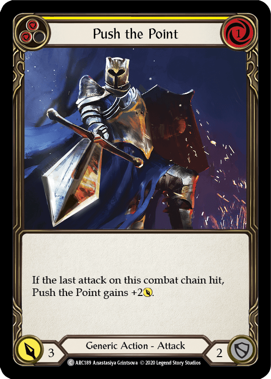 Flesh And Blood Flesh And Blood Single Push the Point (Yellow) [U-ARC189] Unlimited Rainbow Foil