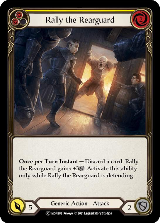 Flesh And Blood Flesh And Blood Single Rally the Rearguard (Yellow) [U-MON282] Unlimited Normal