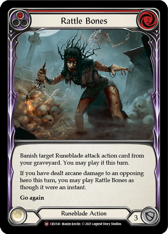 Flesh And Blood Flesh And Blood Single Rattle Bones [U-CRU143-RF] Unlimited Rainbow Foil
