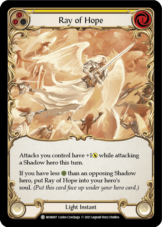 Flesh And Blood Flesh And Blood Single Ray of Hope [MON087-RF] 1st Edition Rainbow Foil