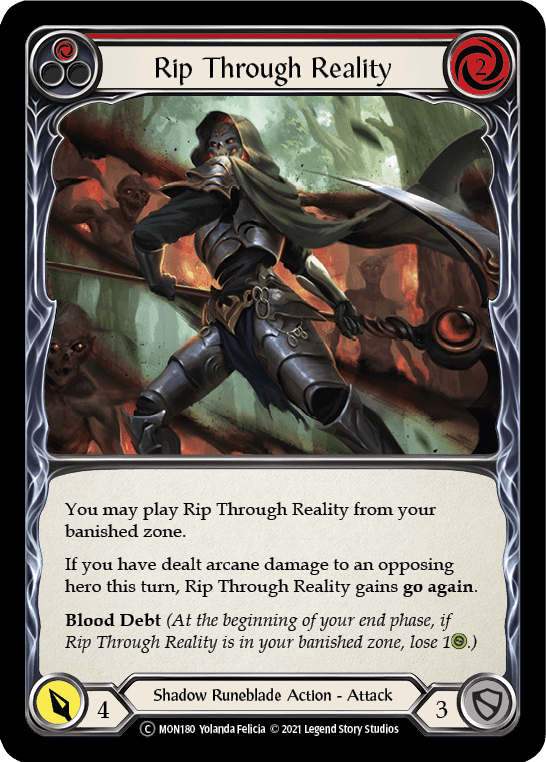 Flesh And Blood Flesh And Blood Single Rip Through Reality (Red) [U-MON180] Unlimited Normal