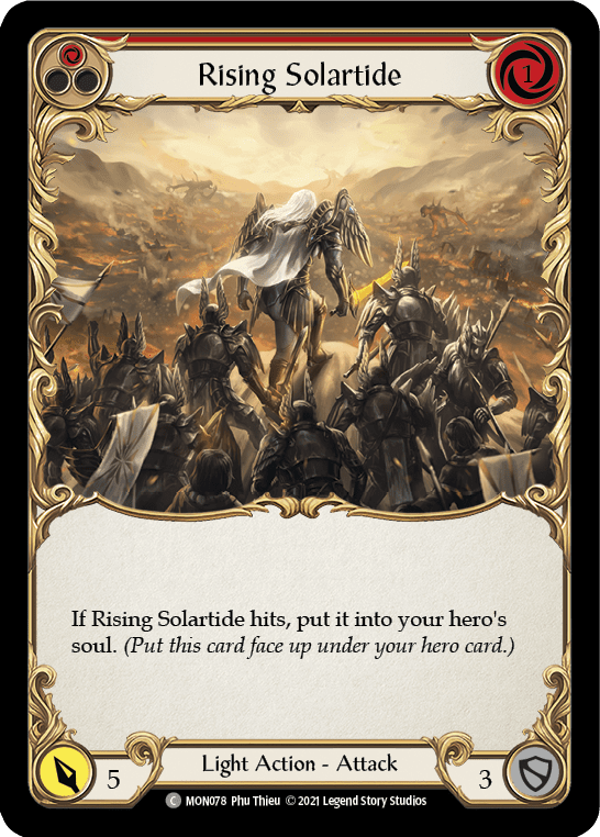 Flesh And Blood Flesh And Blood Single Rising Solartide (Red) [MON078] 1st Edition Normal