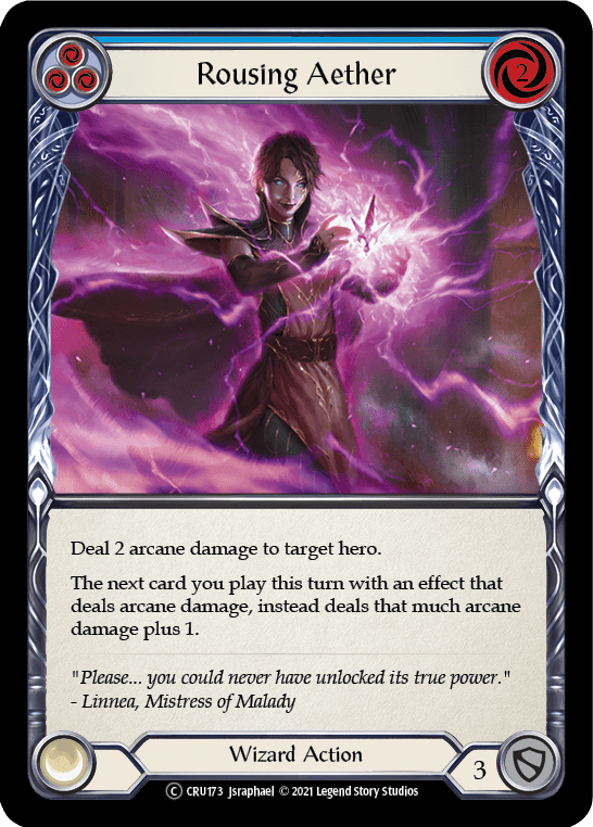 Flesh And Blood Flesh And Blood Single Rousing Aether (Blue) [U-CRU173] Unlimited Normal